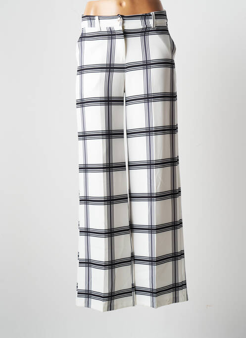 Pantalon larg alb QUATTRO femeie