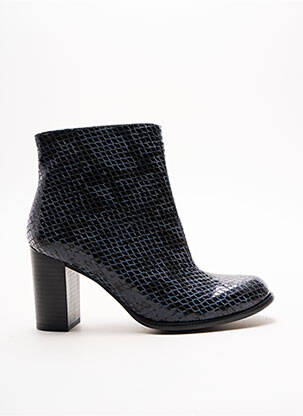 Botine/ghete închidere cu fermoar toc de 7 la 9 cm negru KARSTON femeie