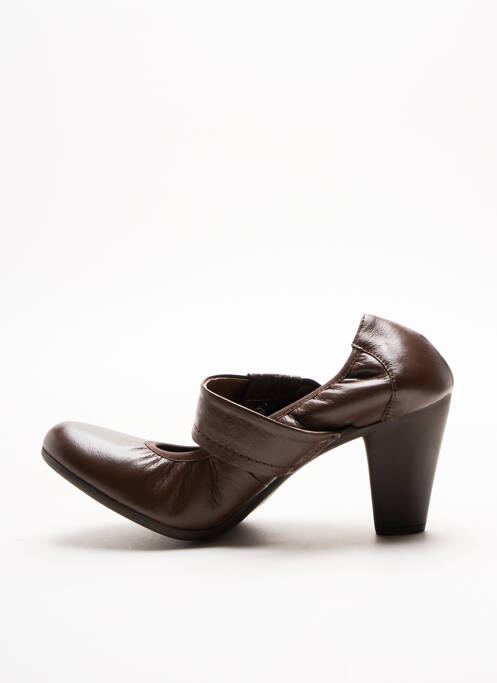 Pantofi cu toc maro WONDERS femeie