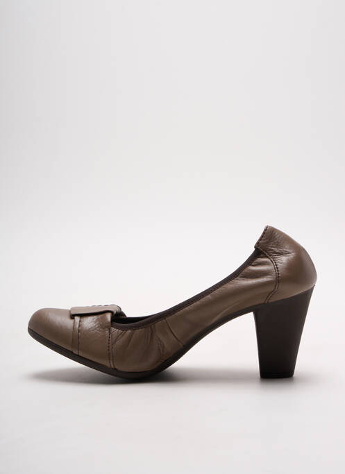 Pantofi cu toc maro WONDERS femeie