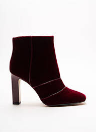 Botine/ghete închidere cu fermoar toc de 7 la 9 cm violet LODI femme
