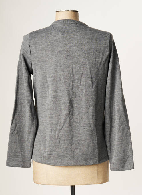 Vestă cu mâneci lungi gri MALOKA femeie