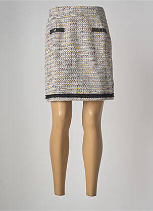 Fustă scurtă bej MALOKA femeie