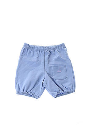 Pantalon trei sferturi talie elastică talie elastică albastru NANO & NANETTE fată