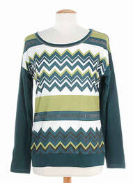 Tricou mâneci lungi mâneci lungi verde KARTING femme