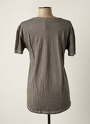 Tricou serigrafie mâneci scurte gri ARTISTS femeie