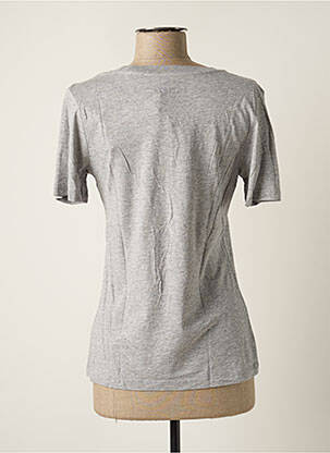 Tricou serigrafie mâneci scurte gri ARTISTS femeie