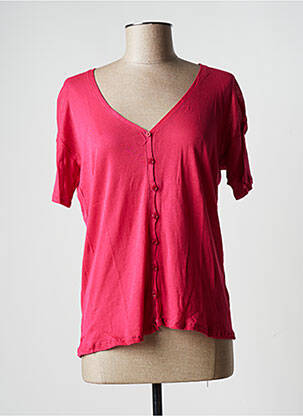 Vestă cu mâneci scurte roz AMERICAN VINTAGE femeie