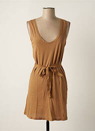 Rochie scurtă fără mâneci fără mâneci maro AMERICAN VINTAGE femme
