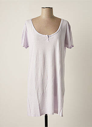 Rochie scurtă mâneci scurte mâneci scurte violet AMERICAN VINTAGE femeie