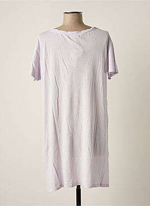 Rochie scurtă mâneci scurte mâneci scurte violet AMERICAN VINTAGE femeie