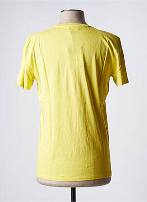 Tricou croială cambrată mâneci scurte galben AMERICAN VINTAGE bărbat