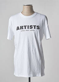 Tricou elasticitate mâneci scurte alb ARTISTS bărbat