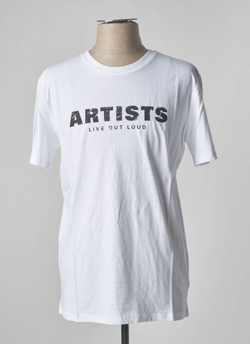 Tricou alb ARTISTS bărbat