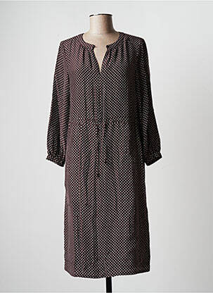 Rochie midi croială fluidă mâneci lungi maro COMPTOIR DES COTONNIERS femeie