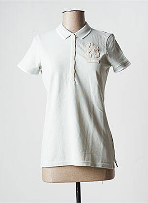 Polo broderie cu motive brodate mâneci scurte verde GAASTRA femeie