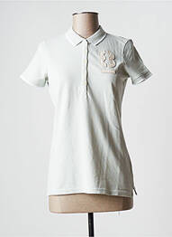 Polo broderie cu motive brodate mâneci scurte verde GAASTRA femeie