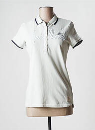 Polo broderie cu motive brodate mâneci scurte verde GAASTRA femeie