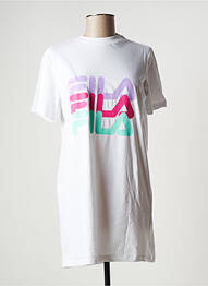 Tricou croială dreaptă mâneci scurte negru FILA femme