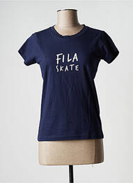 Tricou serigrafie mâneci scurte albastru FILA femme
