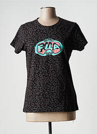 Tricou serigrafie mâneci scurte negru FILA femme