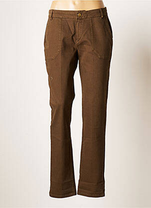 Pantalon drept elasticitate mărime normală verde ONE STEP femeie