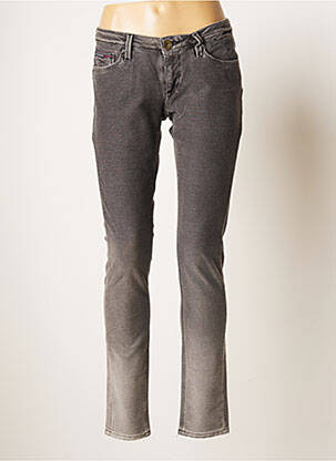 Blugi cu croială slim gri TOMMY HILFIGER femeie