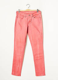 Blugi skinny elasticitate talie joasă roz LEVI'S femeie