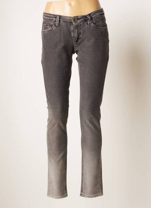 Blugi cu croială slim gri TOMMY HILFIGER femeie