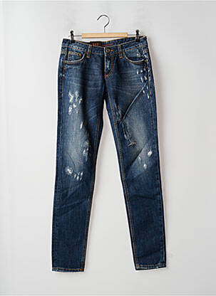 Blugi cu croială slim albastru TRUSSARDI JEANS femeie