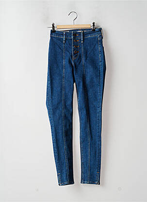 Blugi skinny țesătură brută talie înaltă albastru LEVI'S femeie