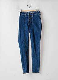 Blugi skinny țesătură brută talie înaltă albastru LEVI'S femeie