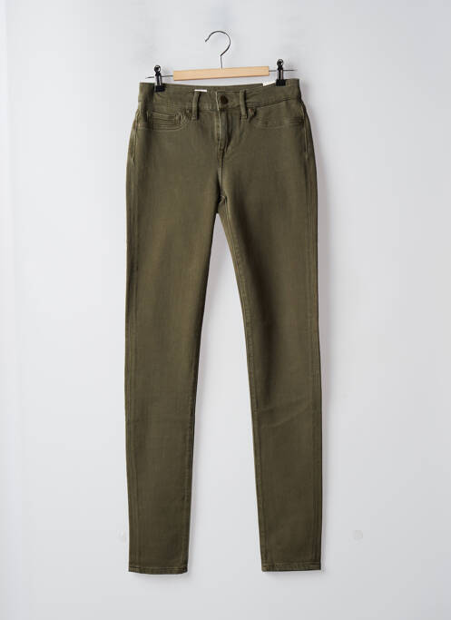 Pantalon slim verde TOMMY HILFIGER femeie