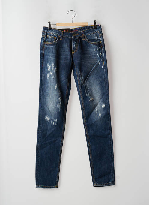 Blugi cu croială slim albastru TRUSSARDI JEANS femeie