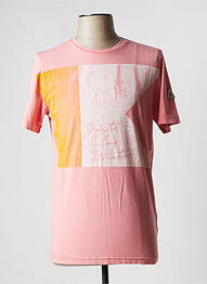 Tricou elasticitate mâneci scurte roz GAASTRA homme