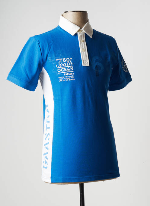 Polo elasticitate mâneci scurte albastru GAASTRA homme