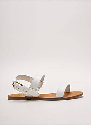 Sandale/pantofi decupați material neted toc plat până la 3 cm alb RALPH LAUREN femeie