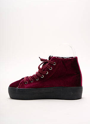 Adidași platformă toc de 4 la 6 cm violet MTNG femeie