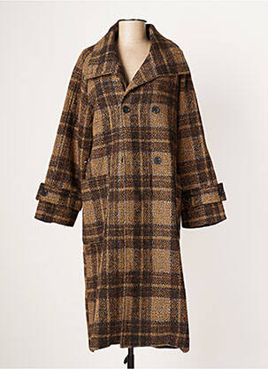 Palton lung maro MOLLY BRACKEN femeie