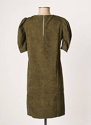 Rochie scurtă închidere cu fermoar la spate mâneci scurte verde MOLLY BRACKEN femeie