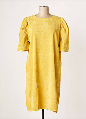 Rochie scurtă galben MOLLY BRACKEN femeie