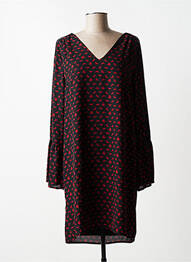 Rochie midi croială fluidă mâneci lungi negru LPB femeie