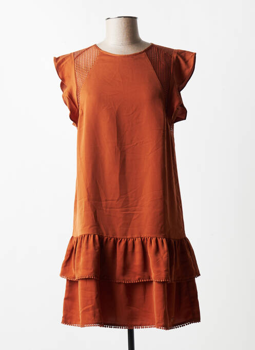 Rochie scurtă maro LPB femeie