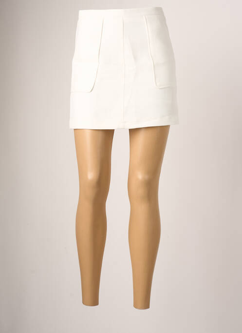 Fustă scurtă alb MOLLY BRACKEN fată