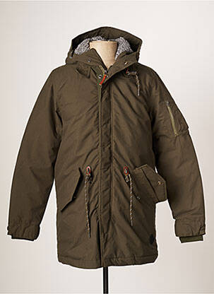 Parka mâneci lungi cu glugă verde JACK & JONES bărbat