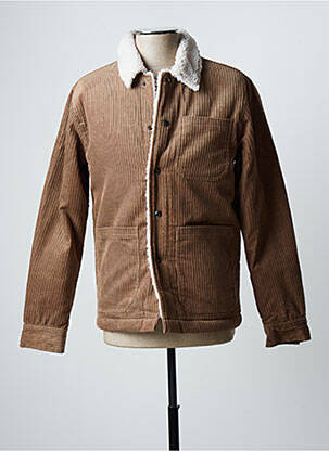 Jachete casual finisaj interior blană sintetică bej JACK & JONES bărbat
