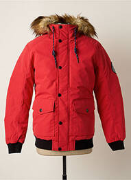 Parka mâneci lungi cu glugă roșu JACK & JONES bărbat