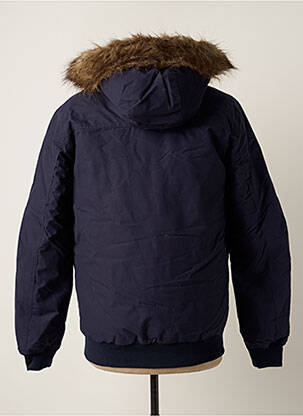 Geacă matlasată buzunare cu glugă albastru JACK & JONES bărbat