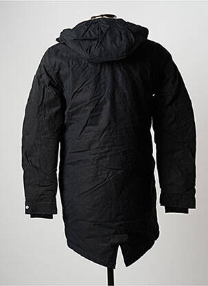 Parka mansete cu margini elastice cu glugă negru JACK & JONES bărbat