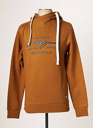 Hanorac cu glugă maro JACK & JONES bărbat
